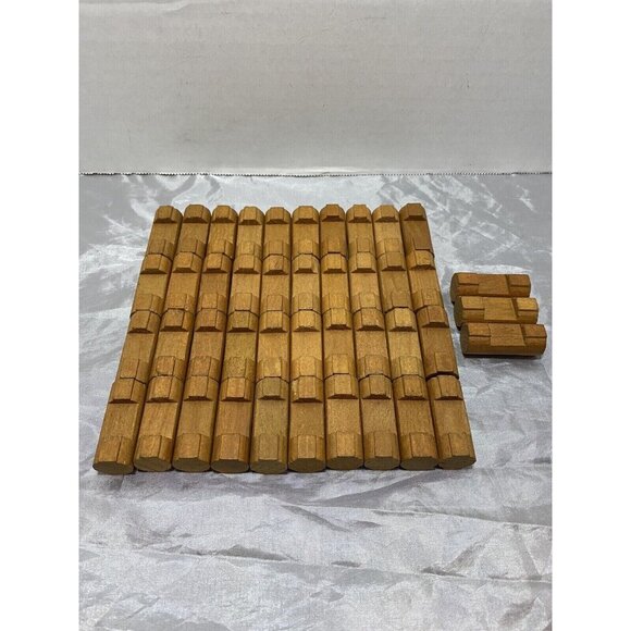 Lincoln Logs Lot Of 43 Small 1 Notch Round Log Pieces 1.5" - Picture 1 of 1